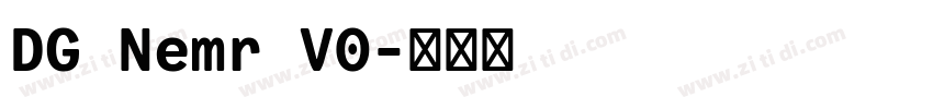 DG Nemr V0字体转换